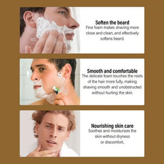 110g Natural Shaving Cream For Men - Rich and Dense Foam