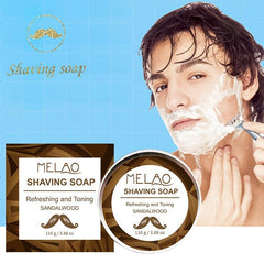 110g Natural Shaving Cream For Men - Rich and Dense Foam