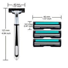 Classic Manual Razors with 36 Replacement Blades and Skin Guard