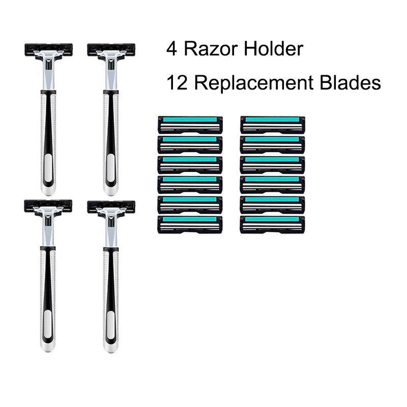 Classic Manual Razors with 36 Replacement Blades and Skin Guard