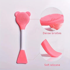 Silicone Face Cleansing Brush Double Head Facial Cleanser