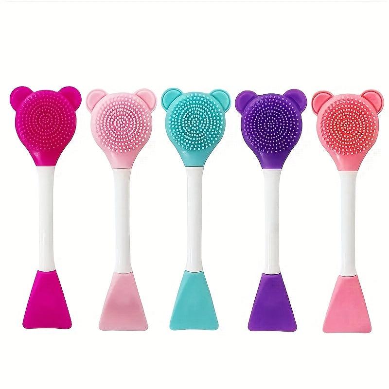 Silicone Face Cleansing Brush Double Head Facial Cleanser