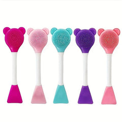 Silicone Face Cleansing Brush Double Head Facial Cleanser