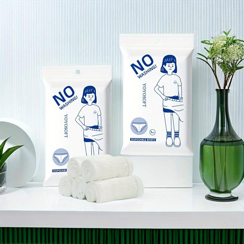Disposable Women Panties Soft Comfortable Travel Ready 5 Pcs Pack