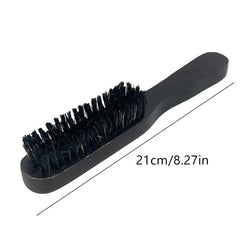 Double Sided Nylon Bristle Beard Brush with Long Handle