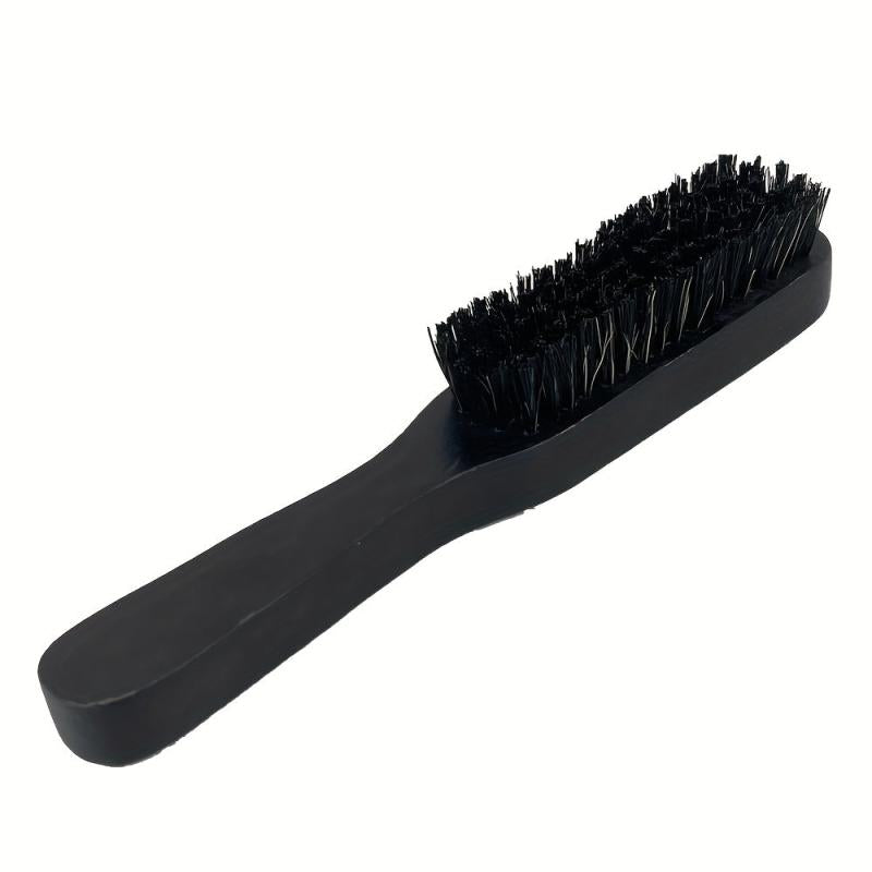 Double Sided Nylon Bristle Beard Brush with Long Handle