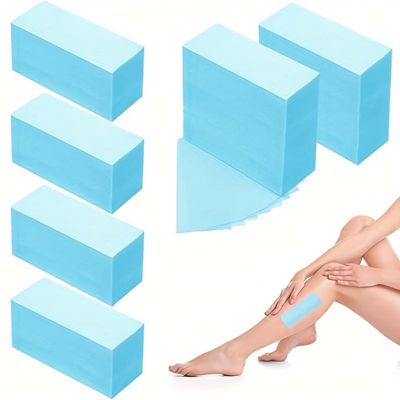 100 Pcs Pink Wax Strip Hair Removal Non-woven Wax Strip
