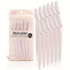 12pcs Eyebrow Razor for Women Exfoliating Dermaplaning Tools Facial Razor