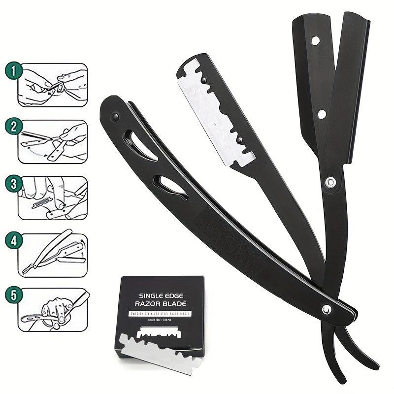 Barber Straight Edge Razor Professional Straight Razors Handle For Men