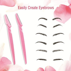 36 pc Eyebrow Razor & Exfoliating Tool for Women/Men Shape & Smooth Brows/Face
