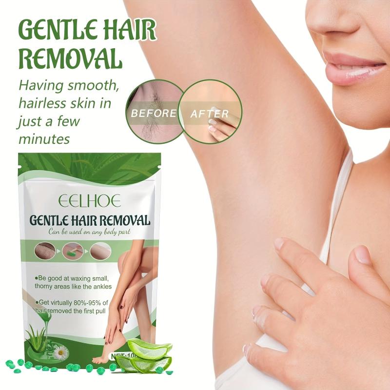 Hard Wax Beads Hair Removal Painless for Face Legs Bikini Armpits