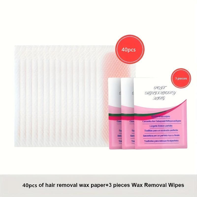Hypoallergenic Facial Body Wax Strips for All Skin Types