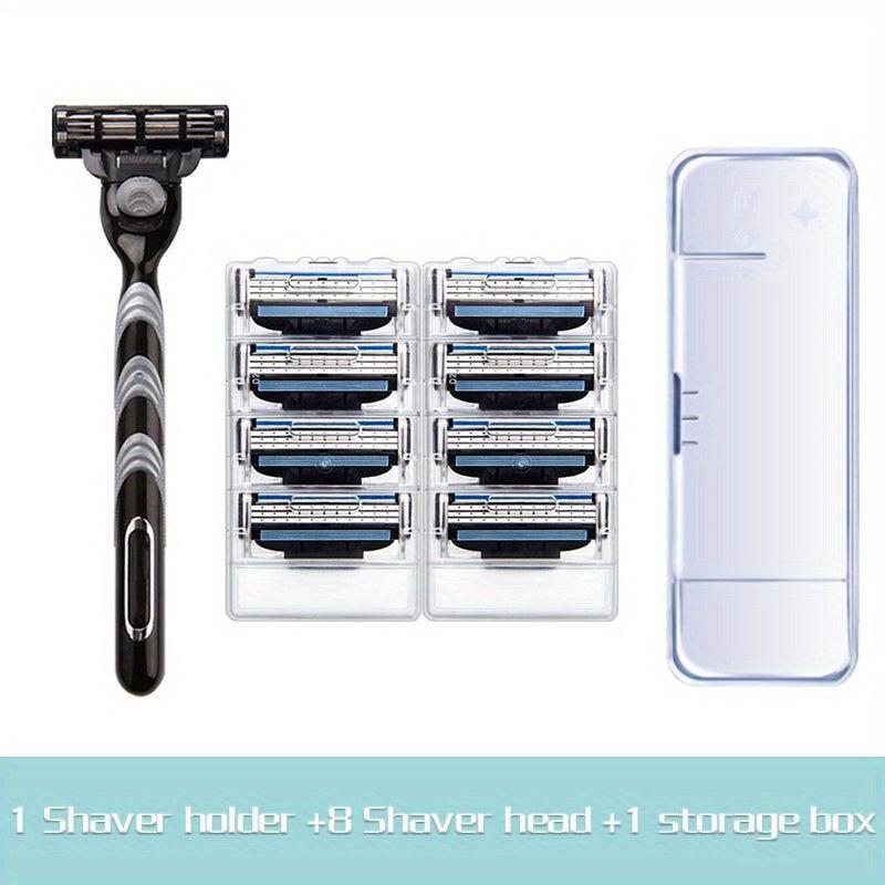Classic 3-layer Manual Razor Set with 8 Refills