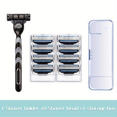 Classic 3-layer Manual Razor Set with 8 Refills