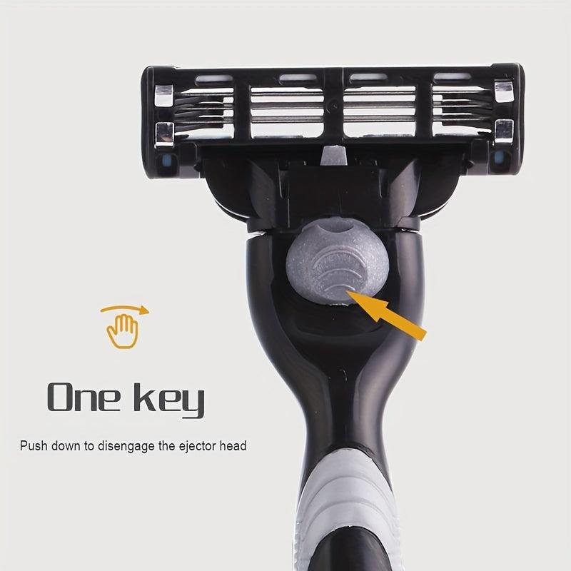 Classic 3-layer Manual Razor Set with 8 Refills