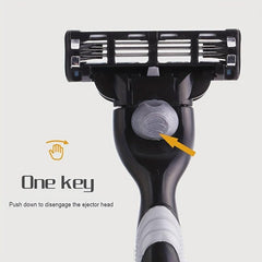 Classic 3-layer Manual Razor Set with 8 Refills