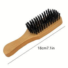 Beard Styling Brush Men Beard Grooming Brush Wooden Handle