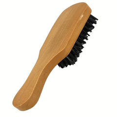 Beard Styling Brush Men Beard Grooming Brush Wooden Handle