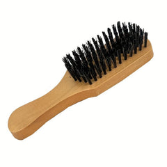 Beard Styling Brush Men Beard Grooming Brush Wooden Handle