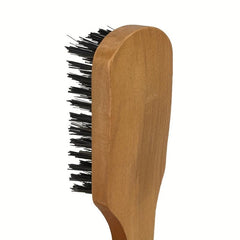 Beard Styling Brush Men Beard Grooming Brush Wooden Handle
