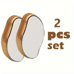 2 Pcs Set Reusable Crystal Hair Eraser For Women Legs