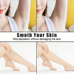 2 Pcs Set Reusable Crystal Hair Eraser For Women Legs