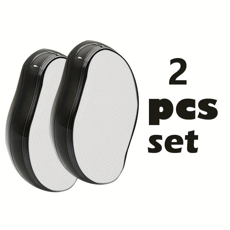 2 Pcs Set Reusable Crystal Hair Eraser For Women Legs
