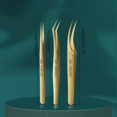 3pcs Stainless Steel Tweezers Set Precision Eyebrow Remover