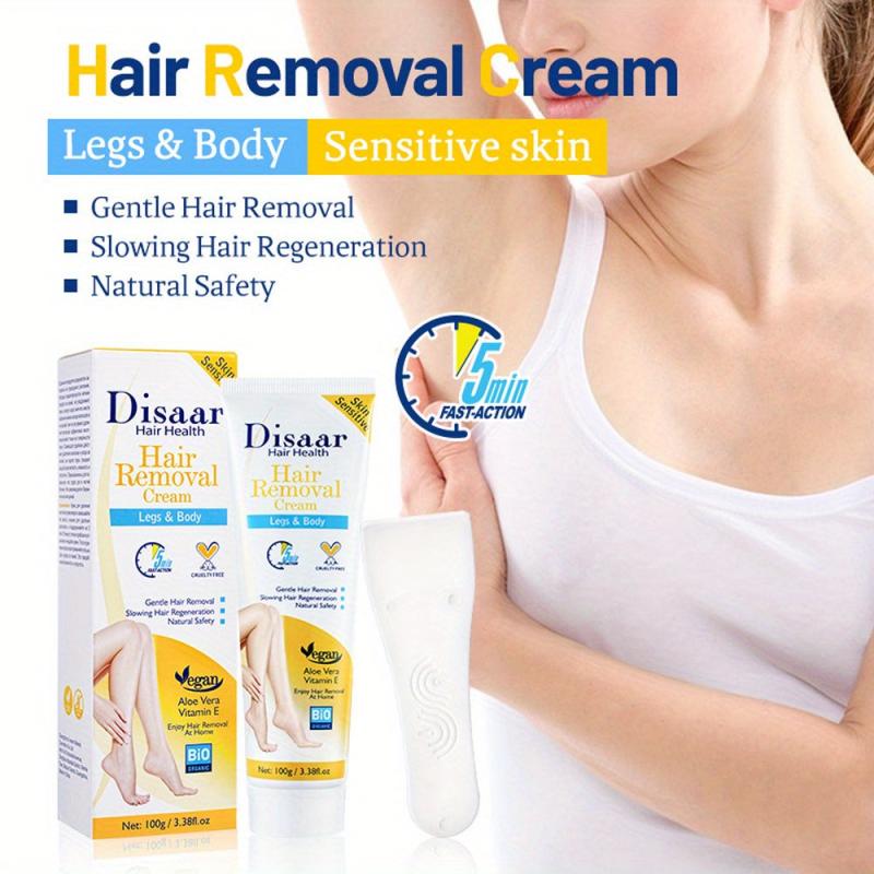 Gentle Hair Removal Cream for Women - Body and Legs Depilatory Cream