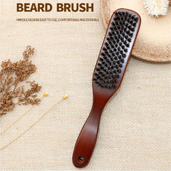 Boar Bristle Beard Brush for Men - Promotes Growth - Gift for Grooming