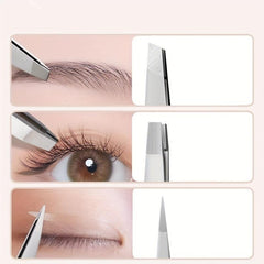 Stainless Steel Eyebrow Tweezers for Hair Removal