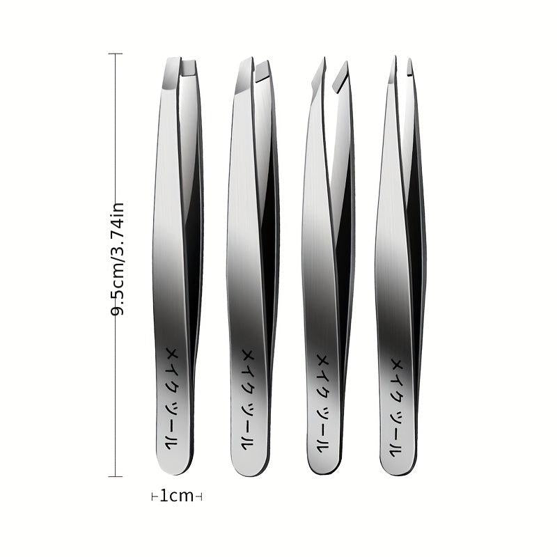 Stainless Steel Eyebrow Tweezers for Hair Removal