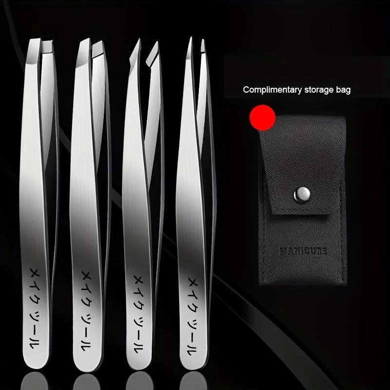 Stainless Steel Eyebrow Tweezers for Hair Removal