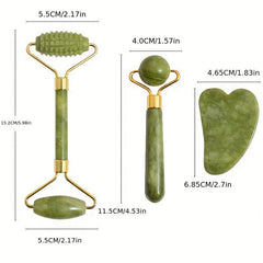 4 in 1 Jade Roller And Gua Sha Set Face Massager