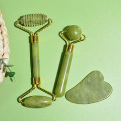 4 in 1 Jade Roller And Gua Sha Set Face Massager