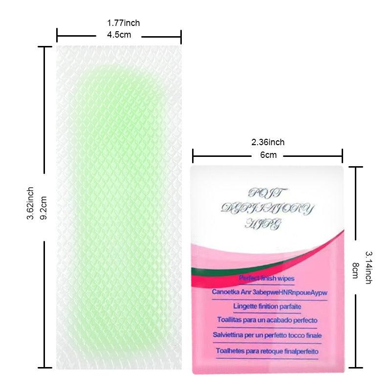 Body Hair Removal Wax Strips - Gentle Hair Inhibitor for Leg Armpit Lip Hair