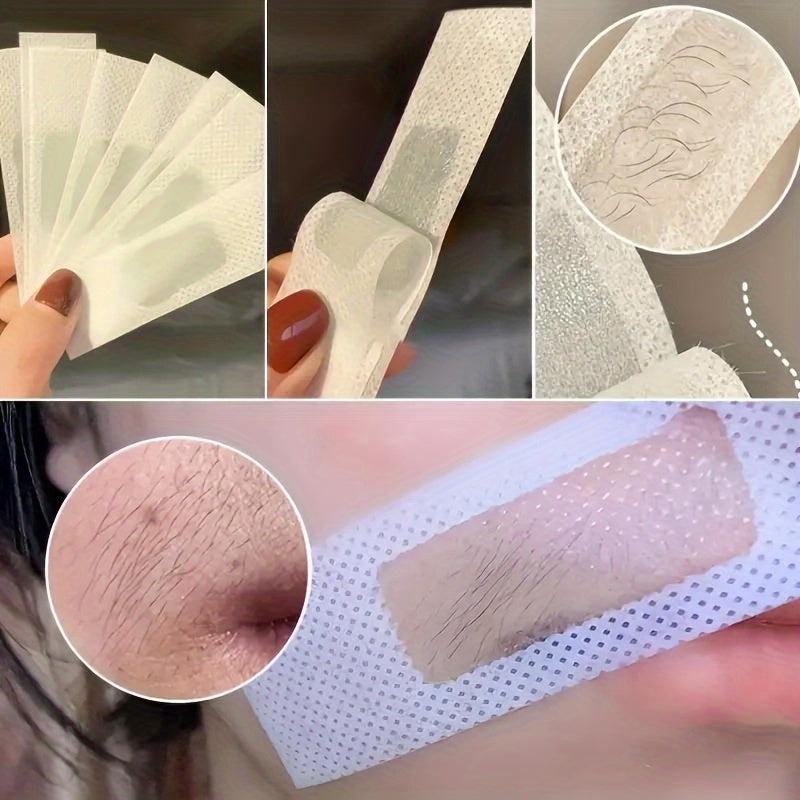 Body Hair Removal Wax Strips - Gentle Hair Inhibitor for Leg Armpit Lip Hair