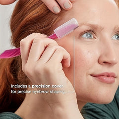 Multipurpose Eyebrow Razor & Facial Dermaplaning Tool with Safety Cover