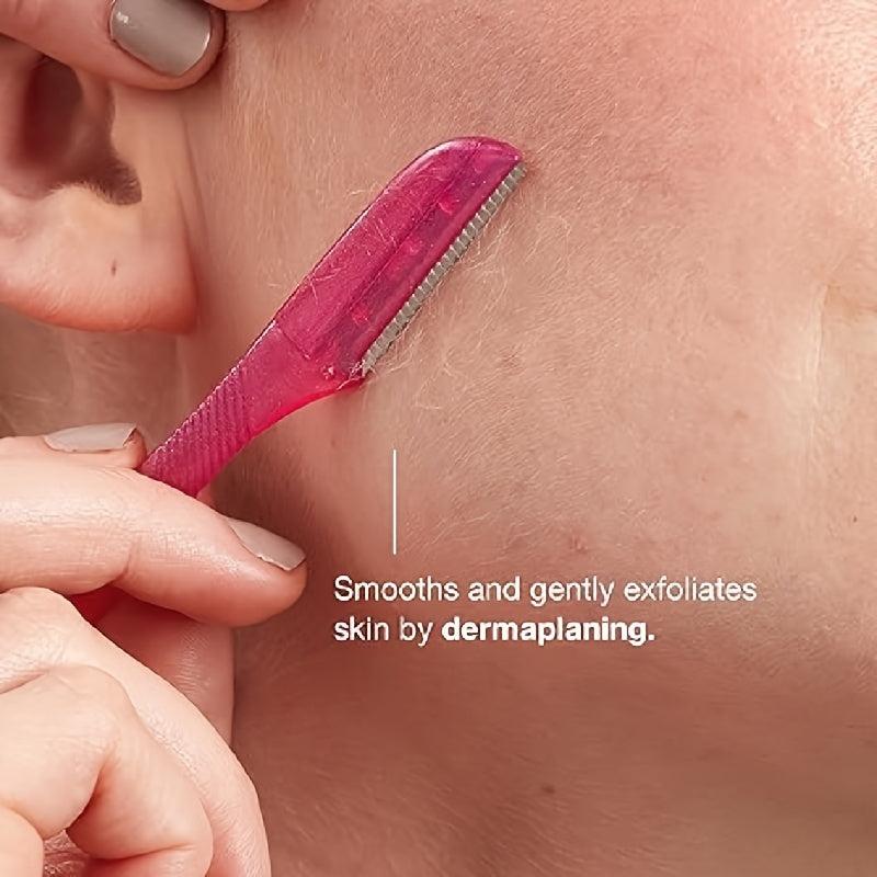 Multipurpose Eyebrow Razor & Facial Dermaplaning Tool with Safety Cover