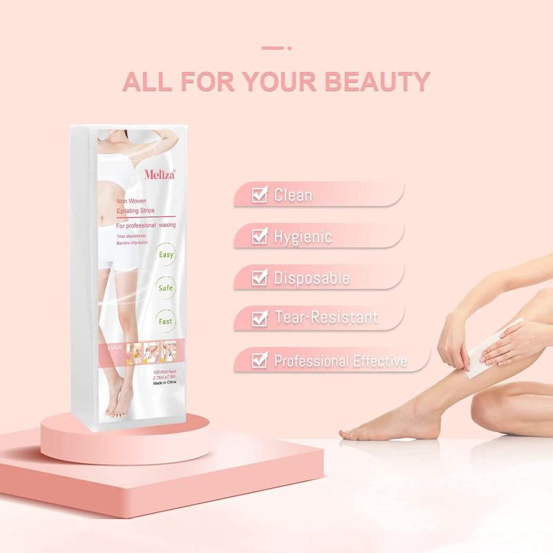 Meliza Wax Strips Hair Removal Strips 100 Pcs