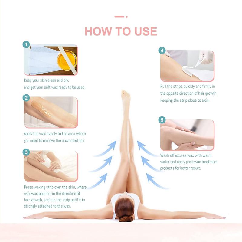 Meliza Wax Strips Hair Removal Strips 100 Pcs