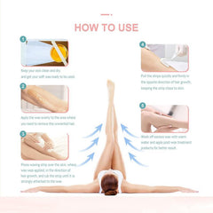 Meliza Wax Strips Hair Removal Strips 100 Pcs