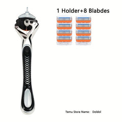 5-Layer Stainless Steel Reusable Safety Razor for Men and Women