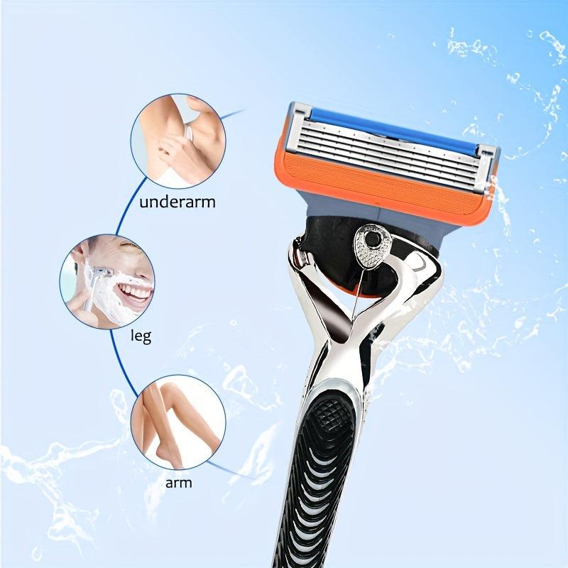 5-Layer Stainless Steel Reusable Safety Razor for Men and Women