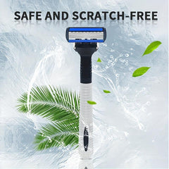 6-Layer Safety Razor Set with Stainless Steel Blades