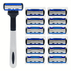6-Layer Safety Razor Set with Stainless Steel Blades