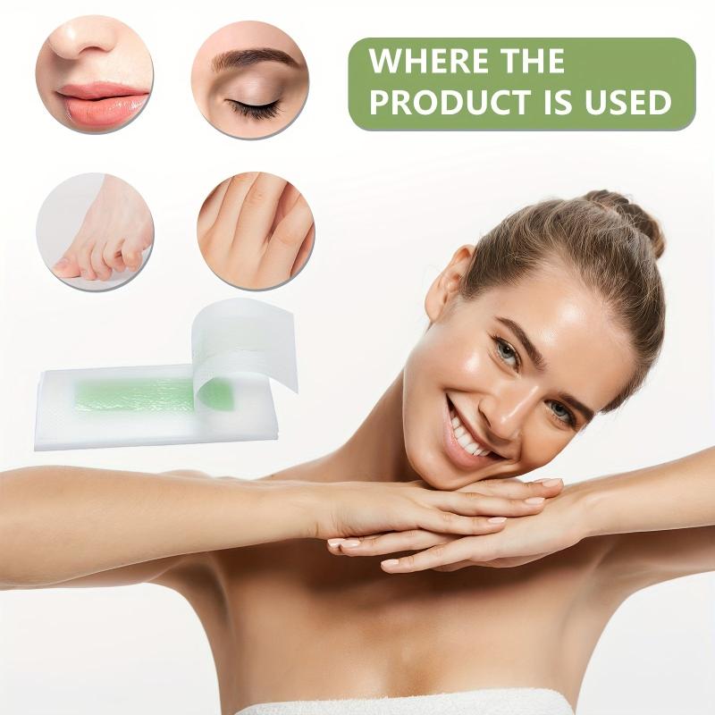 Gentle Hair Removal Wax Strips for Body, Legs, Armpits, Lips - All Body Use