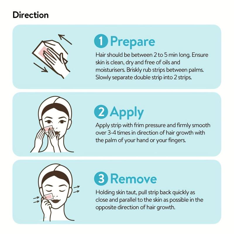 Gentle Hair Removal Wax Strips for Body, Legs, Armpits, Lips - All Body Use