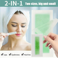 Gentle Hair Removal Wax Strips for Body, Legs, Armpits, Lips - All Body Use