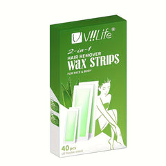 Gentle Hair Removal Wax Strips for Body, Legs, Armpits, Lips - All Body Use